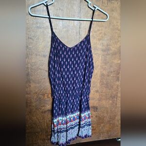 Indero Boho Batik 100% cotton Romper with pockets